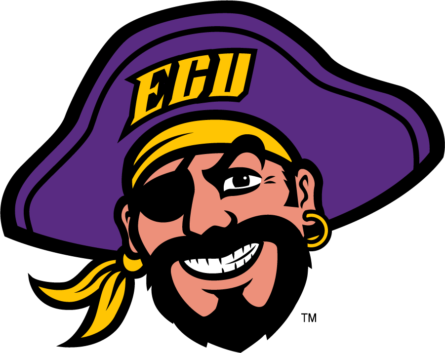 East Carolina Pirates 2010-2014 Mascot Logo diy DTF decal sticker